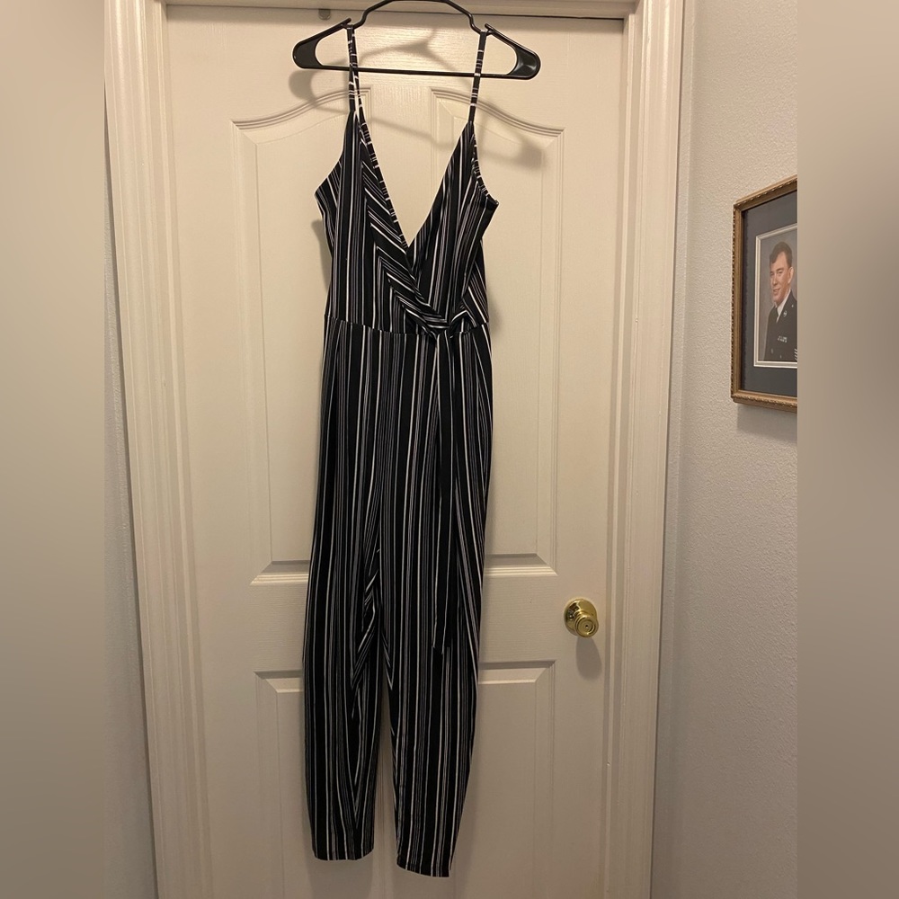 Black and white jumpsuit